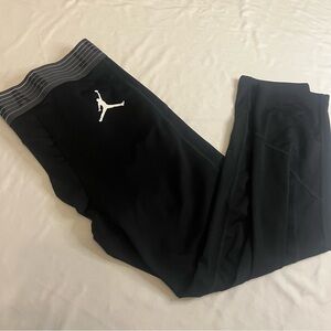Jordan Black Athletic Leggings XXL Jumpman Logo High Rise